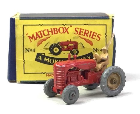 MATCHBOX SERIES MOKO LESNEY TRACTOR, NO.4 in original box