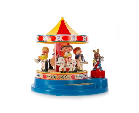 CORGI TOYS 'THE MAGIC ROUNDABOUT' CAROUSEL, MODEL 852 modelled with five figures, with makers name to base, unboxed18cm high