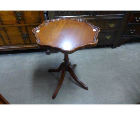 A mahogany tripod wine table, by Shaws, London 