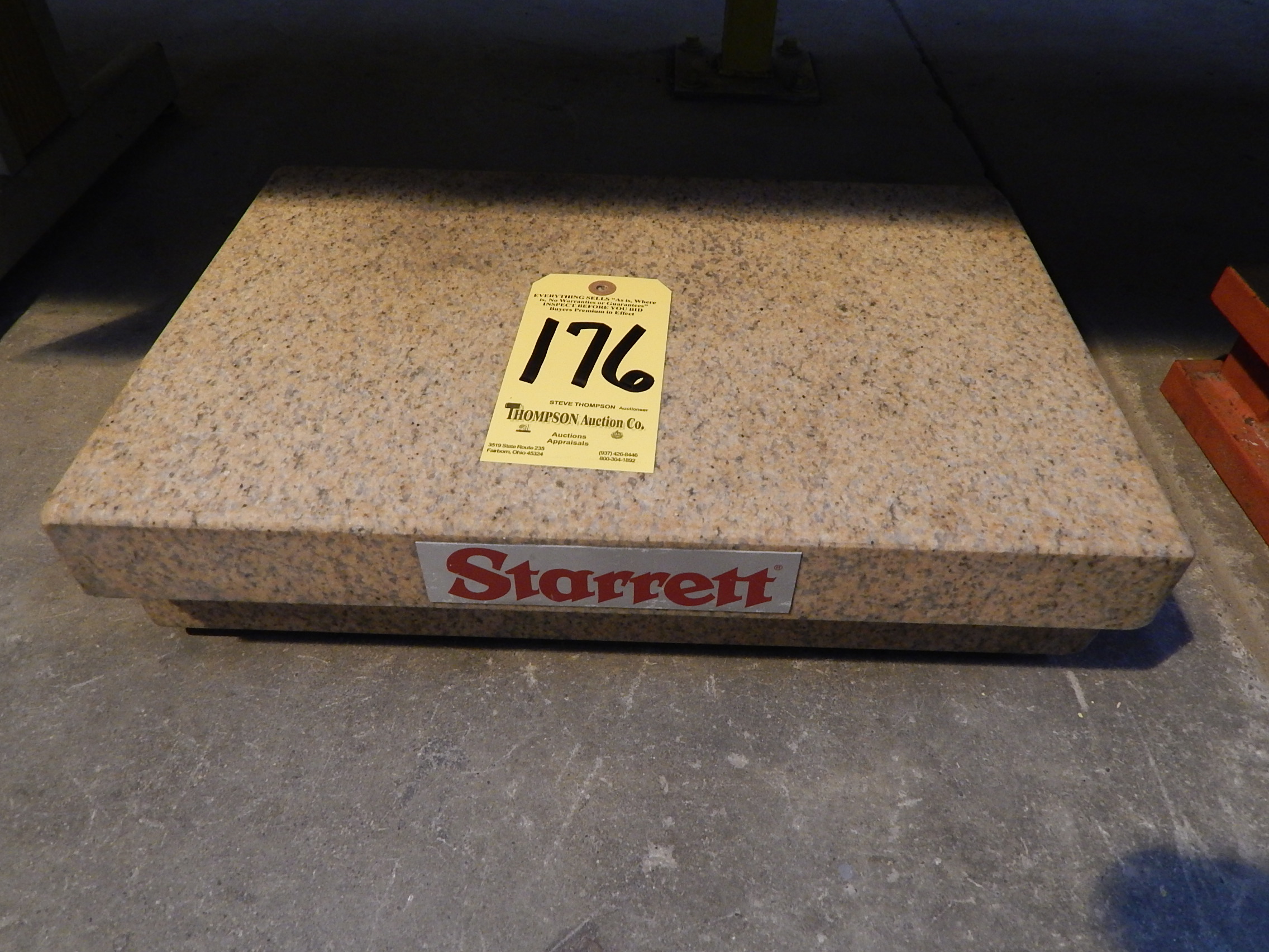 Starrett Granite Surface Plate, 2Ledge, 12 In. X 18 In. X 4 In.