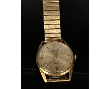 Gents Rotary gold plate vintage wristwatch 