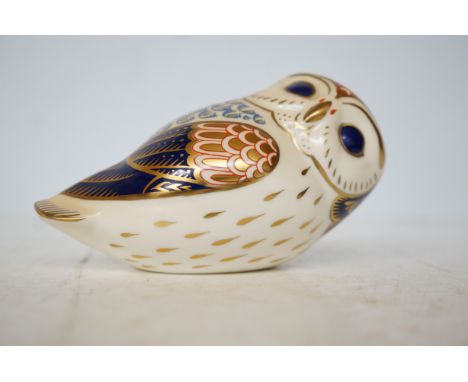 Royal crown derby owl ceramic stopper in original box 