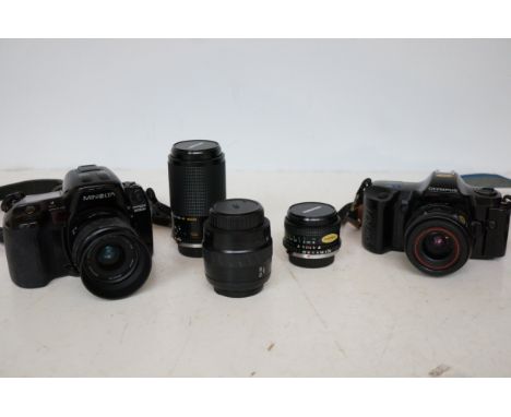 Minolta, Olympus & 3 additional lenses 