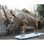 Animatronic Cheetah fighting Elasmotherium, Dimensions Approx. Height 4.5m, Length 1.7m, Gross