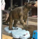 Animatronic Giant Ground Sloth, Dimensions Approx. Height 2.3m, Length 2.2m, Gross Weight 186.5kg.