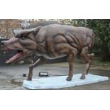 Animatronic Entelodon, Dimensions Approx. Height 2.3m, Approx. Length 5m, Gross Weight 336kg.