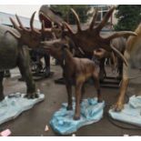 Animatronic Large Irish Elk, Dimensions Approx. Height 2.3m, Length 2.2m, Gross Weight 82kg.