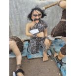 Animatronic Pre-Historic Human drawing (Including a stone with a drawing), Dimensions Approx. Height
