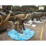 Animatronic Half-Mastodon, Dimensions Approx. Height 1.4m, Length 1.5m, Gross Weight 96kg.