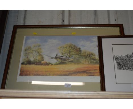 After Bill Perring pencil signed limited edition print entitled "Messerschmitt"