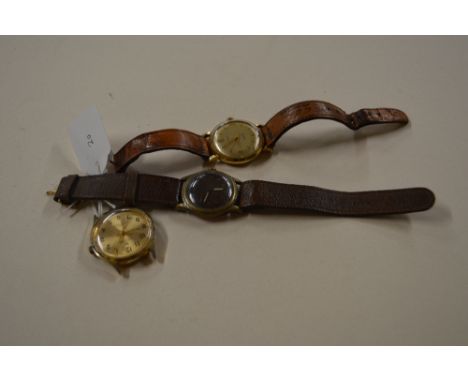 Three various gent's wrist watches to include Timex
