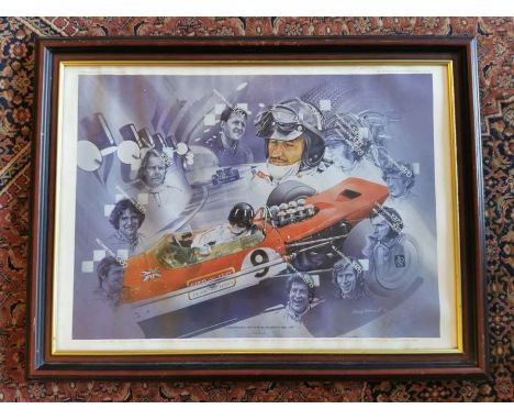 Racing print Ford Formula 1 champions 1968-94 by Craig Warwick