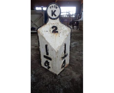 Railway sign from K 1/4