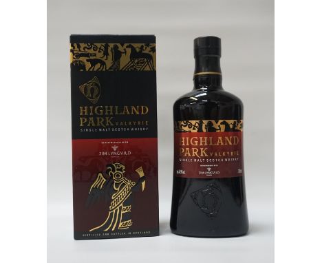 HIGHLAND PARK VALKYRIEA striking design by Jim Lyngvild is inspired by the Hammer Stone of Gotland and an iconic Viking penda