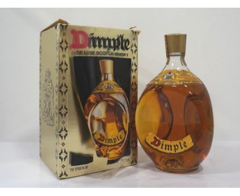 HAIG DIMPLE 70 PROOFA bottle of the iconic Haig's Dimple De Luxe Scotch Whisky.  26 2/3 Fl. Ozs.  70 Proof.  Distilled and bo