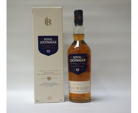 ROYAL LOCHNAGAR 12YOA modern bottle of the Royal Lochnagar 12 Year Old Single Malt Scotch Whisky.  70cl.  40% abv.  Level mid