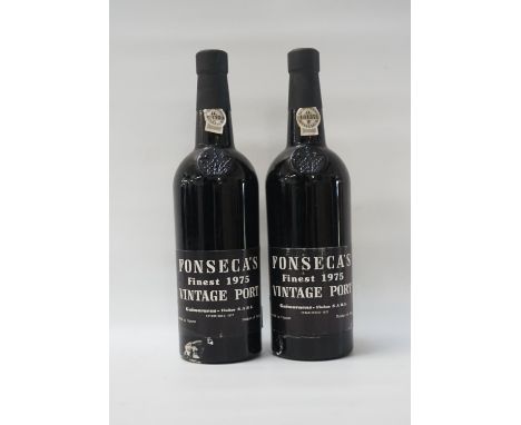 FONSECA FINEST 1975 VINTAGE PORTTwo bottles of Fonseca 1975 Vintage Port from one of the best known names in Port.  75cl.  No