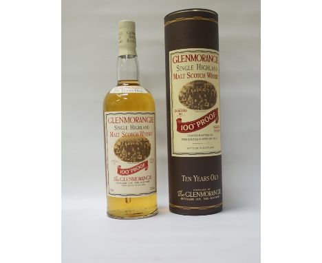 GLENMORANGIE 10YO - 100 PROOFA rare and well-presented bottle of the Glenmorangie 10 Year Old Single Malt Scotch Whisky bottl
