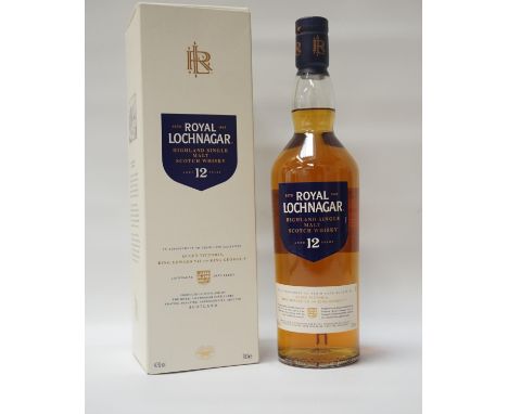 ROYAL LOCHNAGAR 12YOA bottle of one of the few malts allowed to use the Royal epithet.  Royal Lochnagar 12 Year Old Single Ma