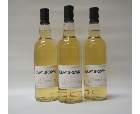 BRUICHLADDICH FUTURES - ISLAY GROWNThree bottles of Bruichladdich Futures Islay Grown Single Malt Scotch Whisky.  700ml.  46%