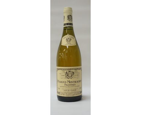 LOUIS JADOT PULIGNY-MONTRACHET "LES FOLATIERES" 2002One bottle of the Louis Jadot Puligny-Montrachet "Les Folatieres" 2002 Vi