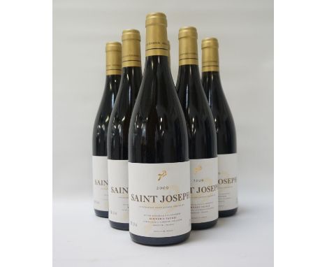 BERNARD FAURIE SAINT JOSEPH 2009A case of six bottles Saint Joseph 2009 Vintage from Rhone producer Bernard Faurie.  750ml.  