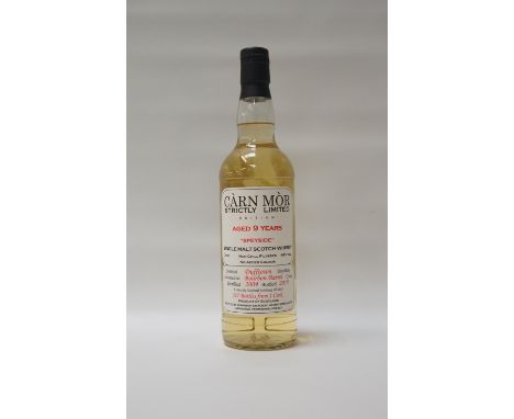 DUFFTOWN 2009 - CARN MORA bottle of the Dufftown 9 Year Old Single Malt Scotch Whisky bottled by Carn Mor as part of their St