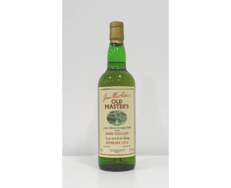 BANFF 1976 OLD MASTERSAn extremely rare bottle (I only ever seem to see miniatures of this!) of Banff 1976 Single Malt Scotch