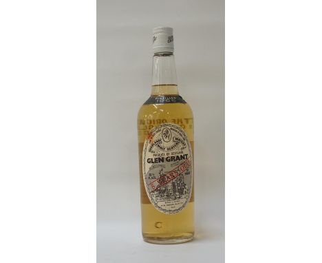 GLEN GRANT 5YO - 1966A rare old bottle of Glen Grant 5 Year Old Single Malt Scotch Whisky distilled in 1966.  26 2/3 Fl. ozs.