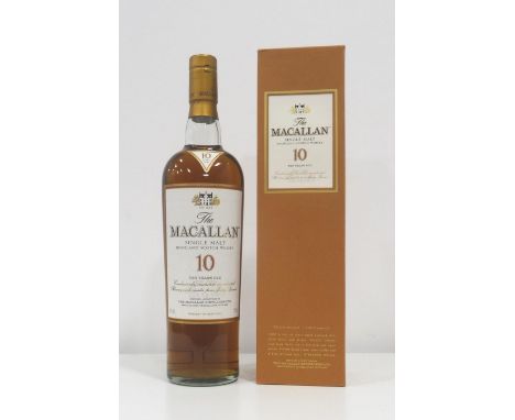 MACALLAN 10YOA bottle of single malt from the most famous Distillery in the world, The Macallan 10 Year Old Single Malt Scotc