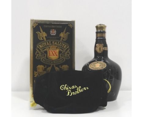 CHIVAS BROTHERS ROYAL SALUTE LXX A rare bottling of the Royal Salute LXX Blended Scotch Whisky.  700ml.  40% abv.  Blended fr