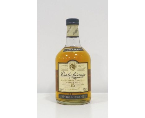 DALWHINNIE 15YO SPECIAL CENTENARY EDITIONBottled specially for the Centenary of Dalwhinnie Distillery in 1998.  Dalwhinnie 15
