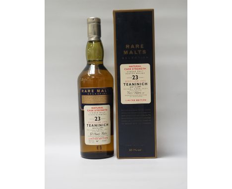 TEANINICH 23YO - RARE MALTSTeaninich 23 Year Old Single Malt Scotch Whisky, bottled for Diageo's Rare Malts range.  70cl.  57