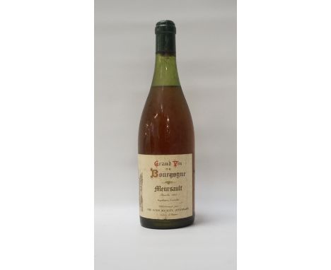 MEURSAULT GRAND VIN DE BOURGOGNE 1945A bottle selected for the The Wine Society.  Meursault 1945 Vintage Grand Vin de Bourgog