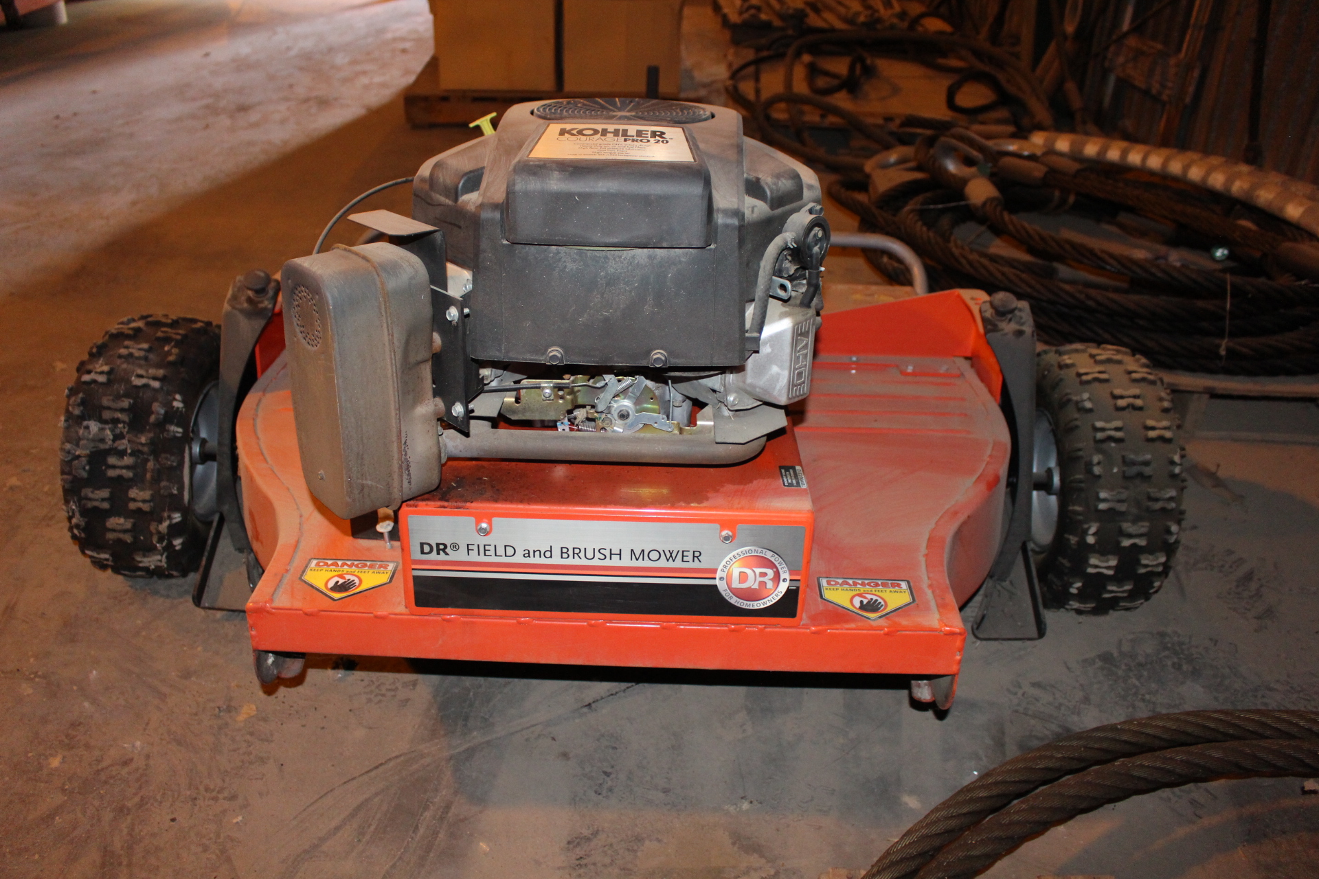 DR FIELD AND BRUSH MOWER, TOW BEHIND MODEL, W/ KOHLER COURAGE PRO 20