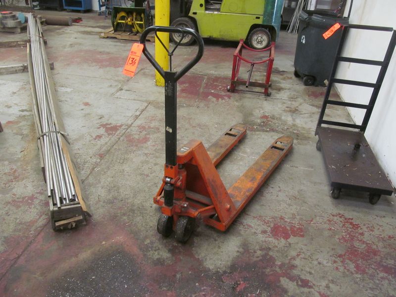 Zenith hydraulic pallet jack, 20" x 48" forks, 5,500 lb. capacity