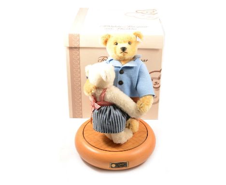 Steiff Germany teddy bear, EAN 038181 'Dancing Partners', 28cm and 23cm, 2005, limited edition no.277 of 2500, with white tag