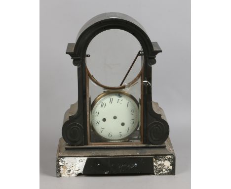 Restoration project, slate mantle clock.