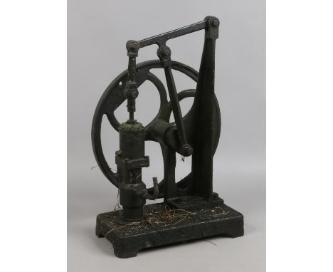 A live steam model of a beam engine.