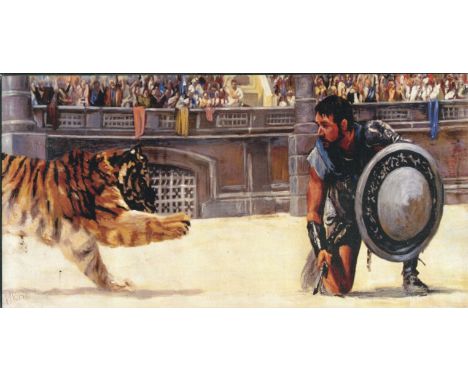 Gladiator. Approx 6x11 inch timeart print which comes housed on a black mount and wrapped in cellophane. Brand new condition.