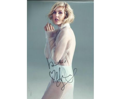 Music Ellie Goulding 12x8 signed colour photo. Elena Jane Goulding is an English singer and songwriter. Her career began when