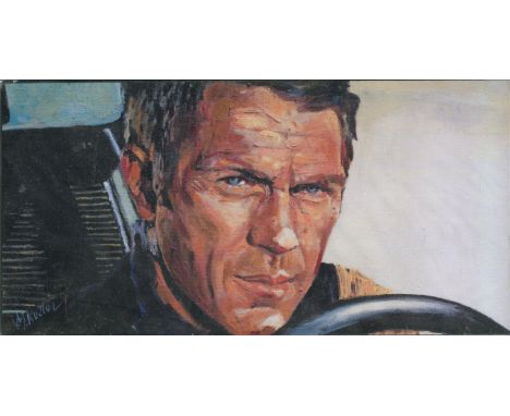 Steve McQueen. Approx 6x11 inch timeart print which comes housed on a black mount and wrapped in cellophane. Brand new condit