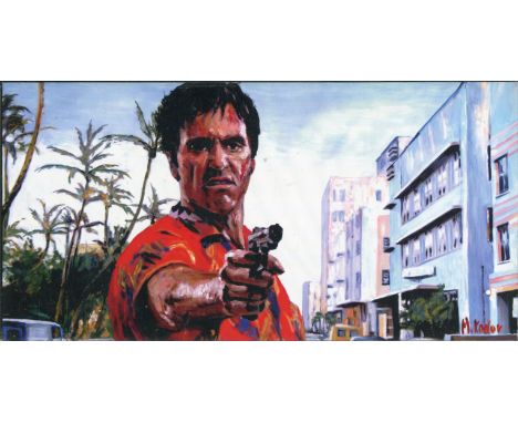 Scarface. Approx 6x11 inch timeart print which comes housed on a black mount and wrapped in cellophane. Brand new condition. 
