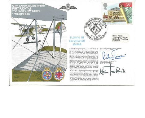 Vice Admiral Sir Richard Janvrin and Lieut Comdr K N Patrick signed RNSC(4)5 cover commemorating the 50th anniversary of the 