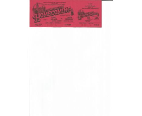 Larry Holmes Vs Lucien Rodriguez 1983 World Heavyweight Title Official Onsite Full Ticket. Good Condition. All signed pieces 