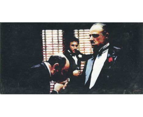 The Godfather. Approx 6x11 inch timeart print which comes housed on a black mount and wrapped in cellophane. Brand new condit
