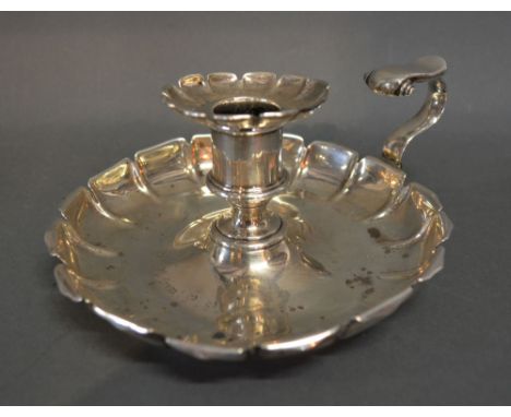 A George IV Silver Chamber Candlestick by Matthew Boulton, Birmingham 1828