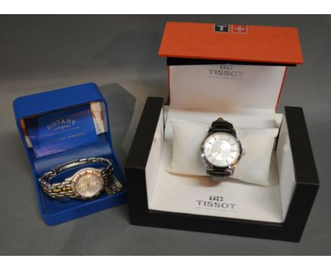 A Tissot PRC200 Stainless Steel Gentleman's Wrist Watch with Leather Strap and Original Box, together with a Rotary Saffire s