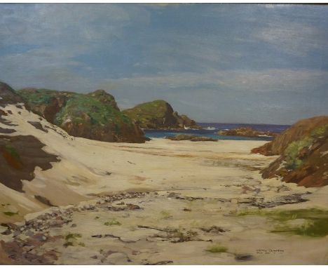 George Houston RSA RSW RI (Scottish 1869-1947) "Iona" Oil on Canvas, signed and dated 1901 to lower right, 69cm x 89cm, in a 