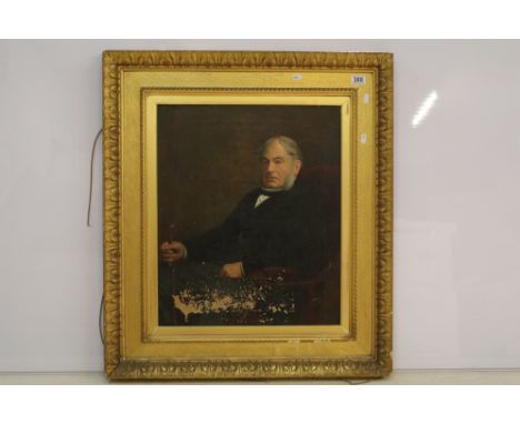 Thomas Protheroe, half-length portrait of a gentleman seated, oil on canvas, signed lower right and dated 1892, 60 x 50cm, gi